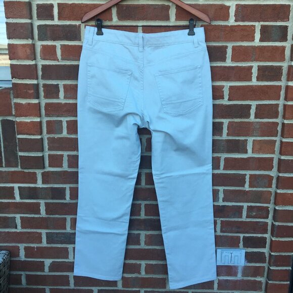 Nautica Mens Pants Size 32x30 Straight Fit Stretch Tan Preppy Hipster - Picture 3 of 11